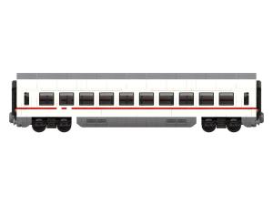 Passenger car white red