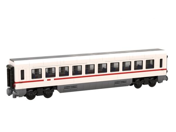 Passenger car white red