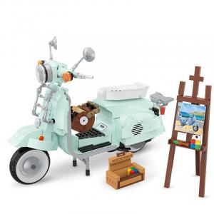 Light blue scooter (mini blocks)