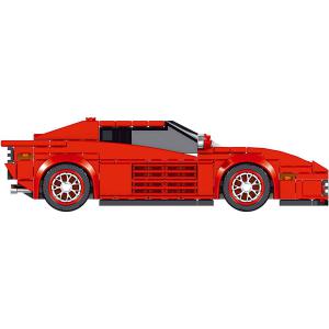 Red open sports car incl. display box 