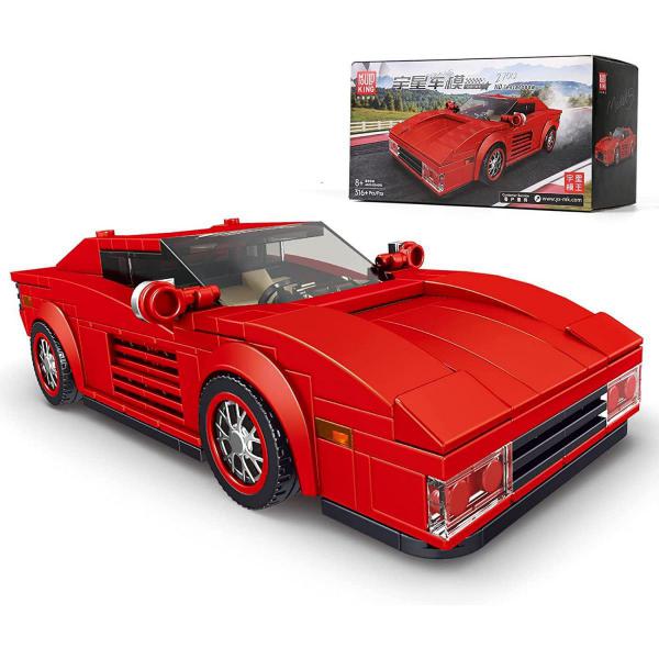 Red open sports car incl. display box 