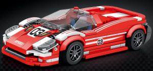 Red racing car prototyp