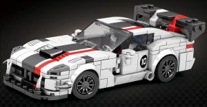 White racing car