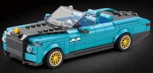 Blaue Oberklassen Limousine