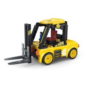 Yellow forklift