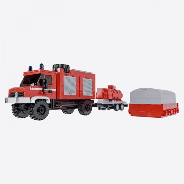 Feuerwehr Mehrzweckfahrzeug mit verschiedenen Aufbauten