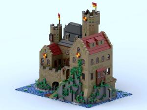 Medieval knights order castle