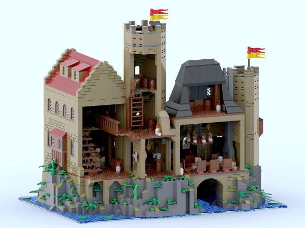 Medieval knights order castle