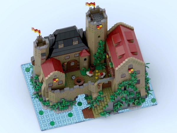 Medieval knights order castle