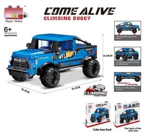 Blue off-road vehicle