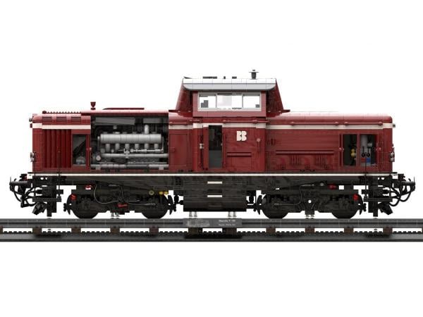 Locomotive V100 dark red