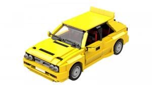 Italian Compact Sports Car yellow