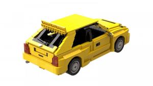 Italian Compact Sports Car yellow