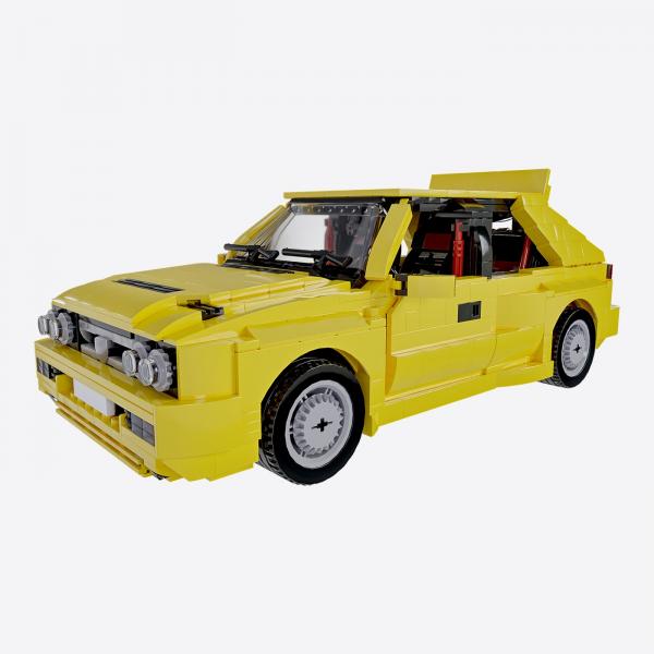 Italian Compact Sports Car yellow