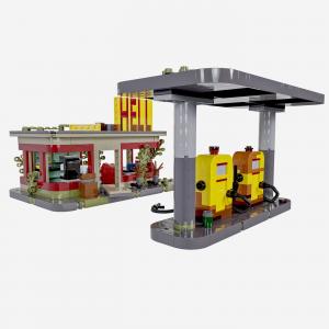 Postapokalyptische Tankstelle
