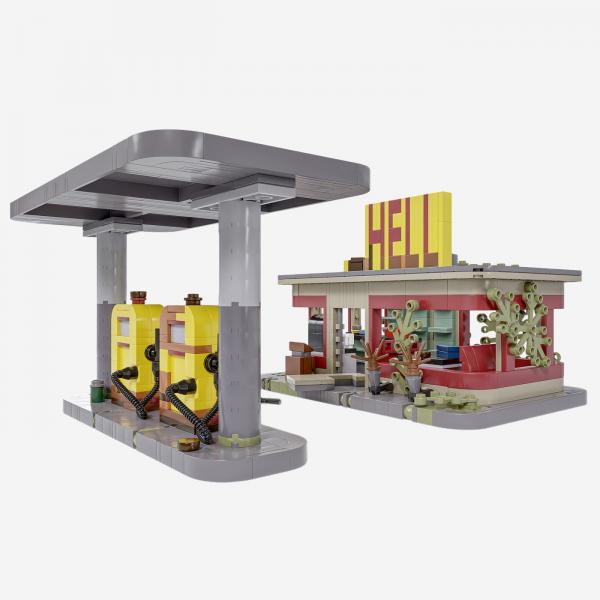 Postapokalyptische Tankstelle