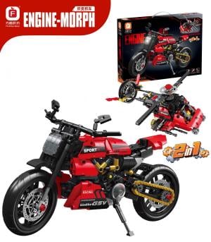 Red 2in1 motorcycle