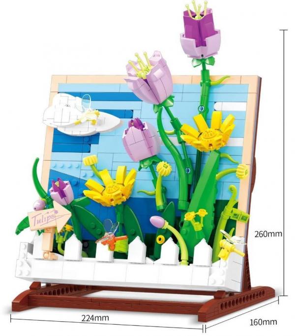 3D-Bilderrahmen: Tulpen