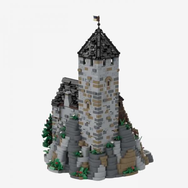 Bergfried Erweiterung für Burg Blaustein, Version 2
