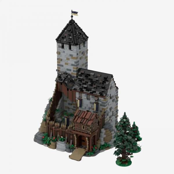 Bergfried Erweiterung für Burg Blaustein, Version 2