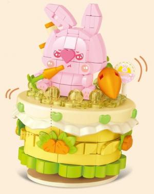 Shaking cake with animal design- Rabbit&Carrot (mini blocks)