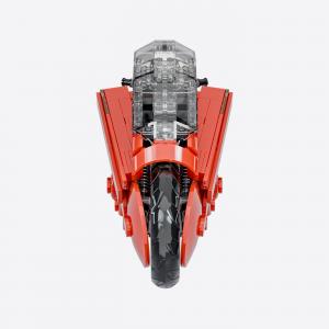 Futuristisches Rotes Motorrad