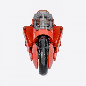 Futuristisches Rotes Motorrad