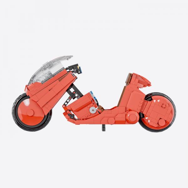 Futuristisches Rotes Motorrad