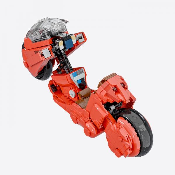 Futuristisches Rotes Motorrad