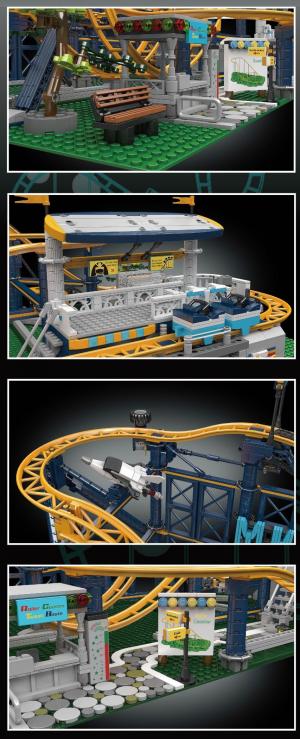 Roller coaster with looping