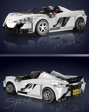 Sportscar in white