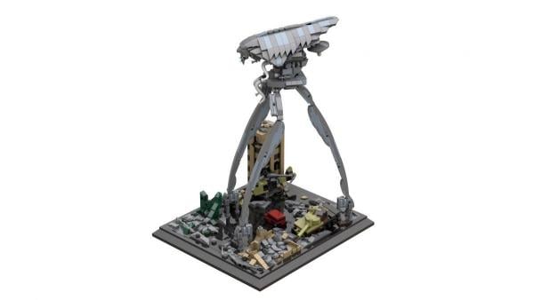 Diorama: three legged world destroyer