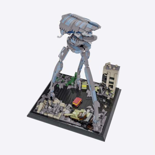 Diorama: three legged world destroyer