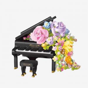 Piano with flowers (mini blocks)
