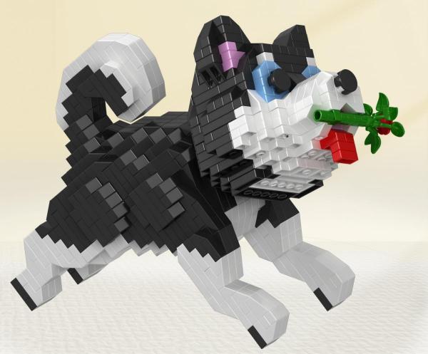 Sibirischer Husky (diamond blocks)