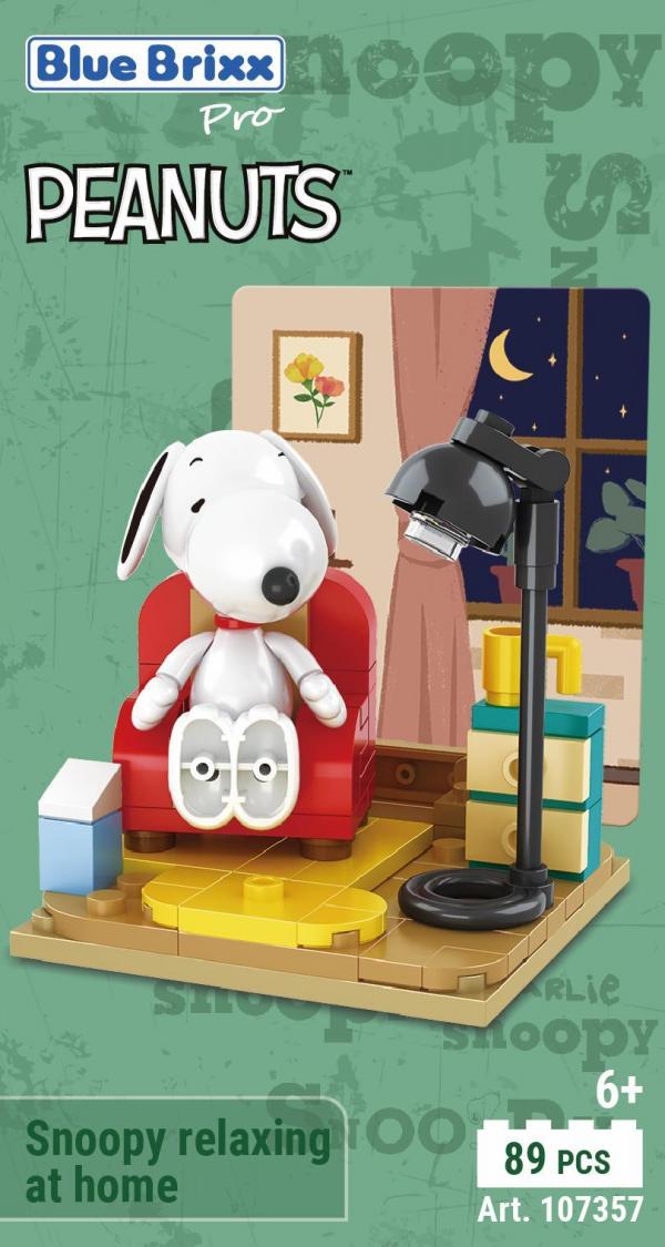 Snoopy entspannt sich zuhause