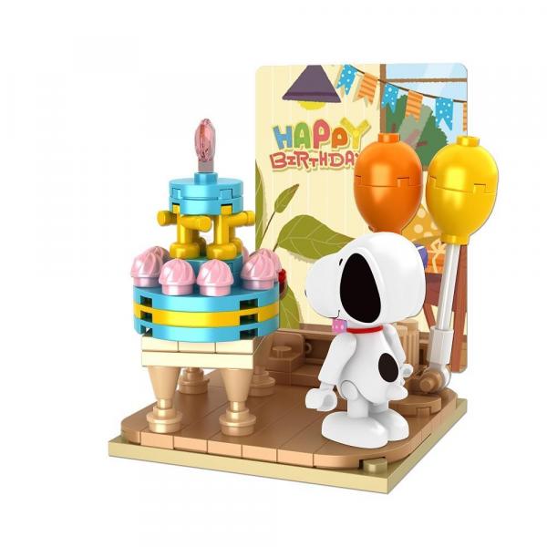 Snoopy is having a picnic