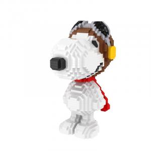 Snoopy as pilot (diamond blocks)