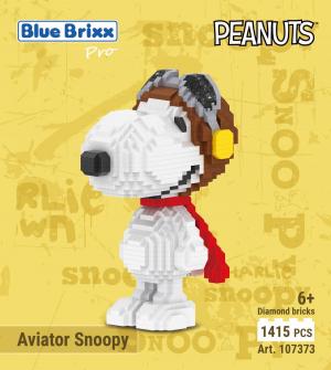 Snoopy as pilot (diamond blocks)