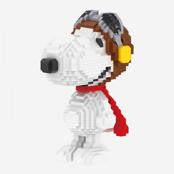 Snoopy as pilot (diamond blocks)