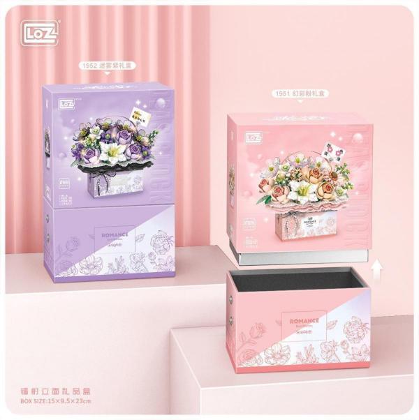 Blumenstrauß-Geschenkbox – Symphonie-Powder (mini blocks)