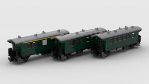 Donnerbüchse Passenger Car 1st/2nd/3rd Class 3 in 1 Set (8w)