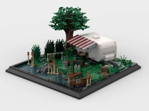 Camping Diorama at the Lake