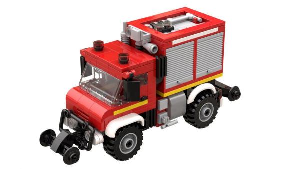 Tank Fire Truck Street and Rail 