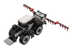 Heavy agricultural tractor with sprayer (6w)