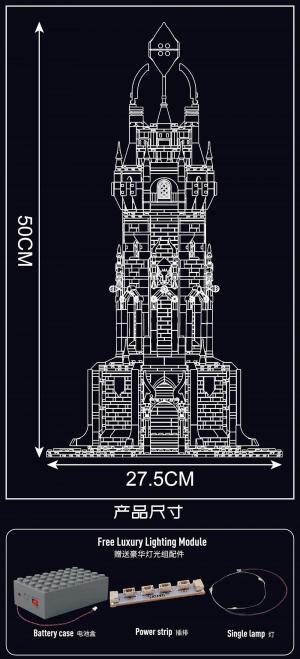 Mid age world: central lighthouse