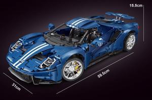 Super sports car in blue