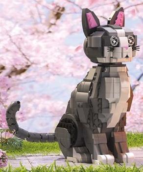 graue Katze (mini blocks)