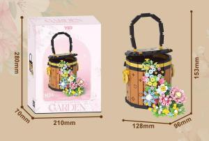 Flowers in zylinder bag (diamond blocks)