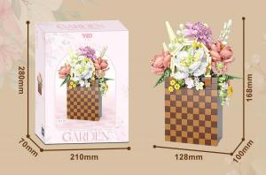 Flowers in mesh bag (diamond blocks)